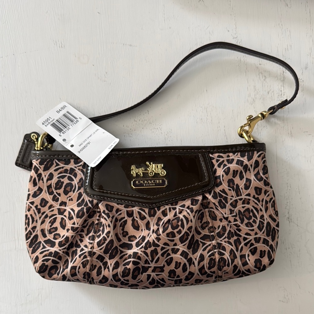 Coach Madison Ocelot Large Wristlet NWT